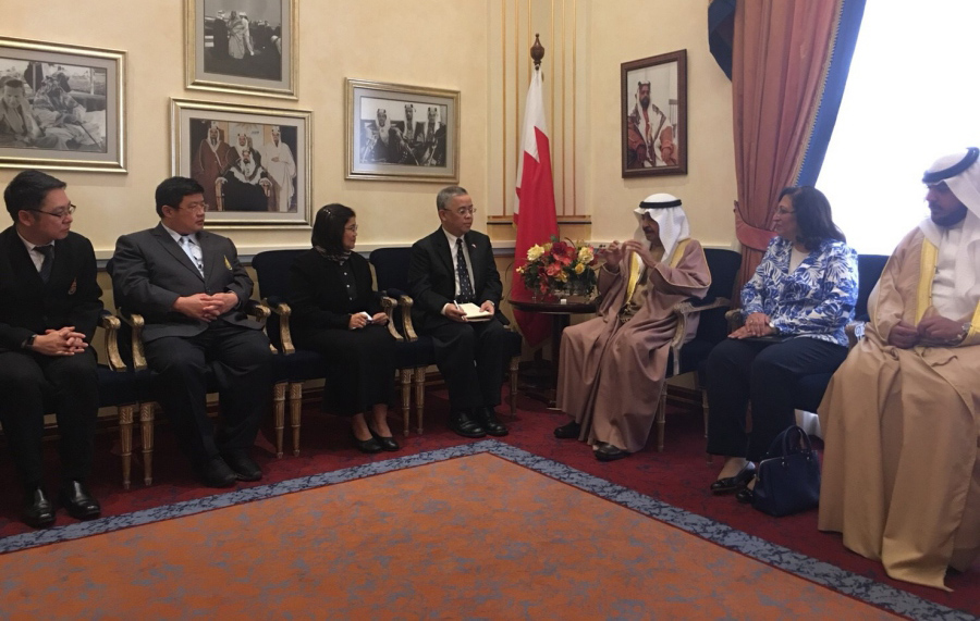 PSU Administrative Team was granted Royal Audience with His Royal Highness Prince Khalifa bin Salman Al Khalifa, Prime Minister of the Kingdom of Bahrain