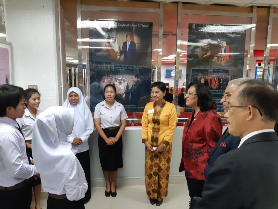 Her Excellency Minister of Health of Bahrain as Royal Representative to preside over the Opening of New Bahrain Information Center at PSU Pattani Campus