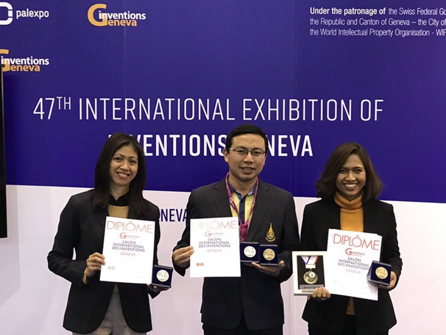 PSU researchers won four awards at 47th International Exhibition of Inventions of Geneva