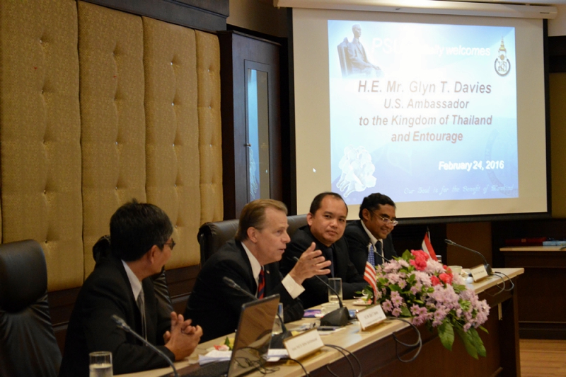 Ambassador of the USA to Thailand visits PSU