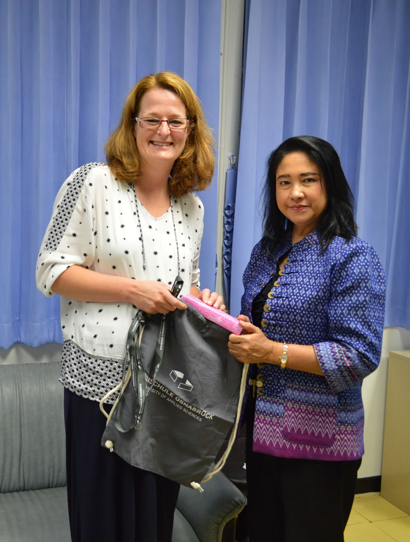 Erasmus Coordinator from Osnabruck University of Applied Sciences visits PSU