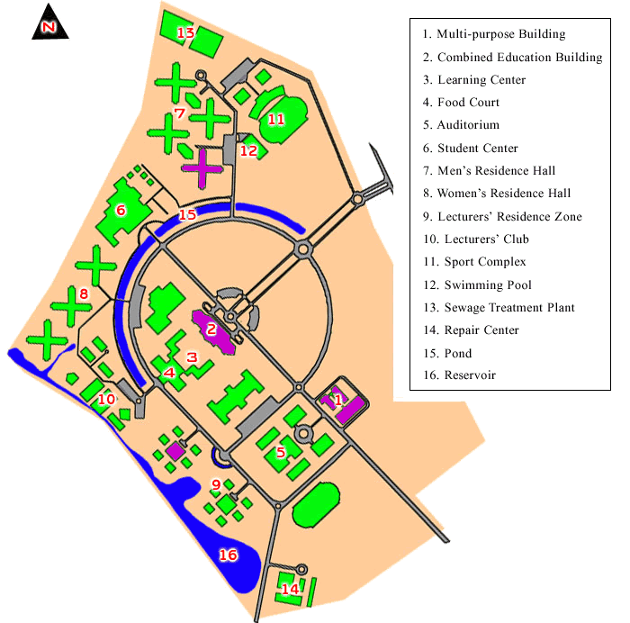 Trang Campus Map